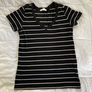 Forever 21 Black and White Striped Tee